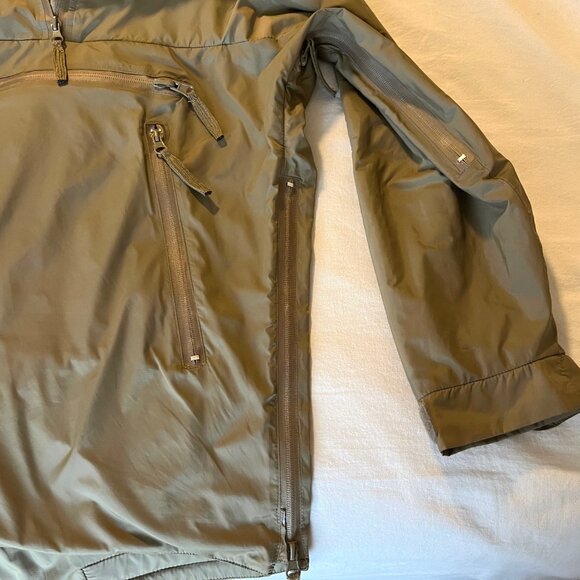 Army Green Fleece Lined Anorak Pullover Jacket | Small-Medium - Picture 7 of 8